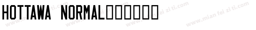 HOttawa Normal字体转换
